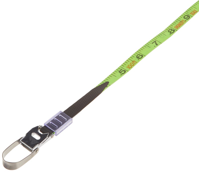 Komelon 8811 Fast Back Open Reel Long Tape Measure with Double Nylon Coated Fiberglass Blade 100-Feet by 1/2-Inch, Yellow,White - Image 4